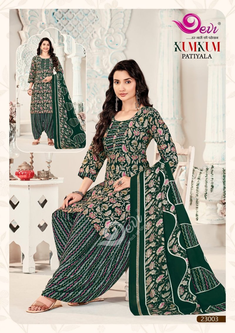 Kumkum Vol 23 By Devi Indo Cotton Readymade Dress 
